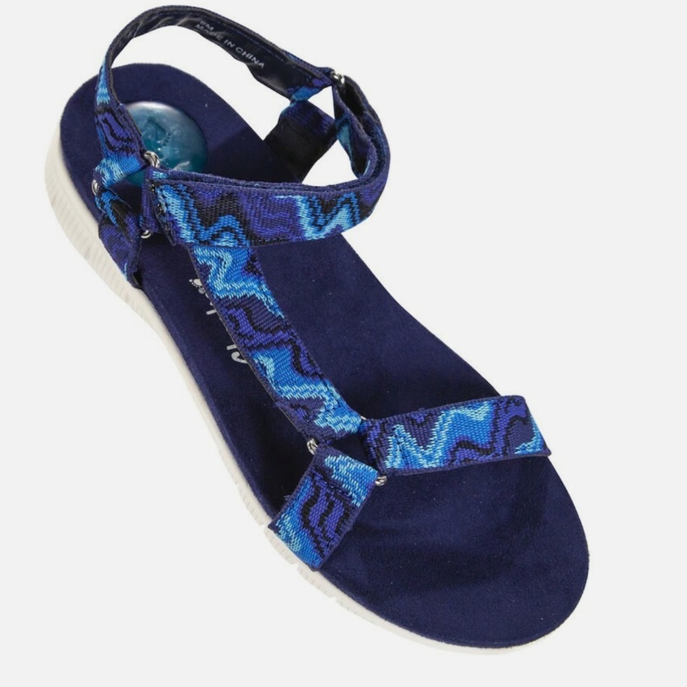 💐 2/$25💐 Cheeks Tony Little Fit Body Sneaker Sandals Sz 8 Blue